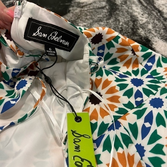 SAM EDELMAN New floral sheath spaghetti strap summer mini dress - Picture 16 of 16